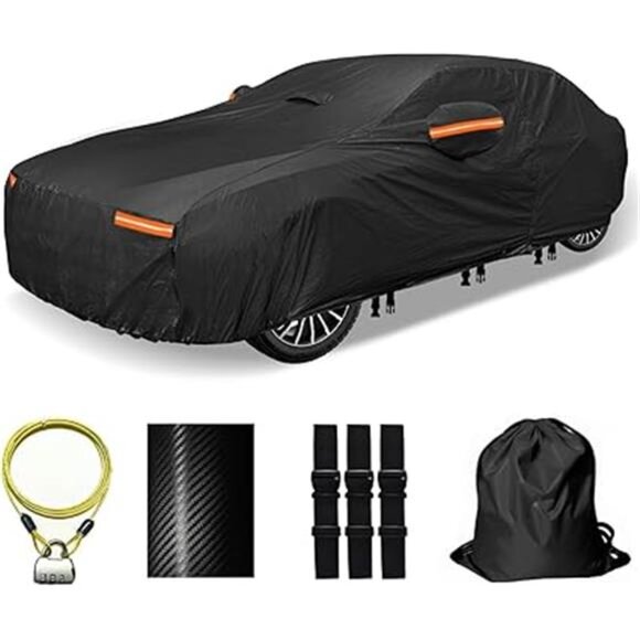 30 Layers Car Cover for Automobiles All Weather Waterproof, Outdoor Snowproof - Picture 7 of 7
